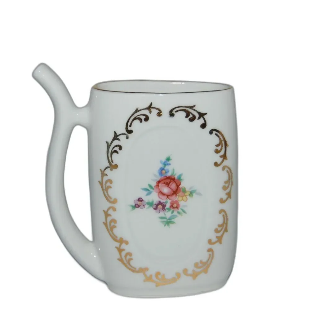 Vintage Lazne Luhacovice Spa Porcelain Cup Mug Epiag Jome Czech Republic Straw